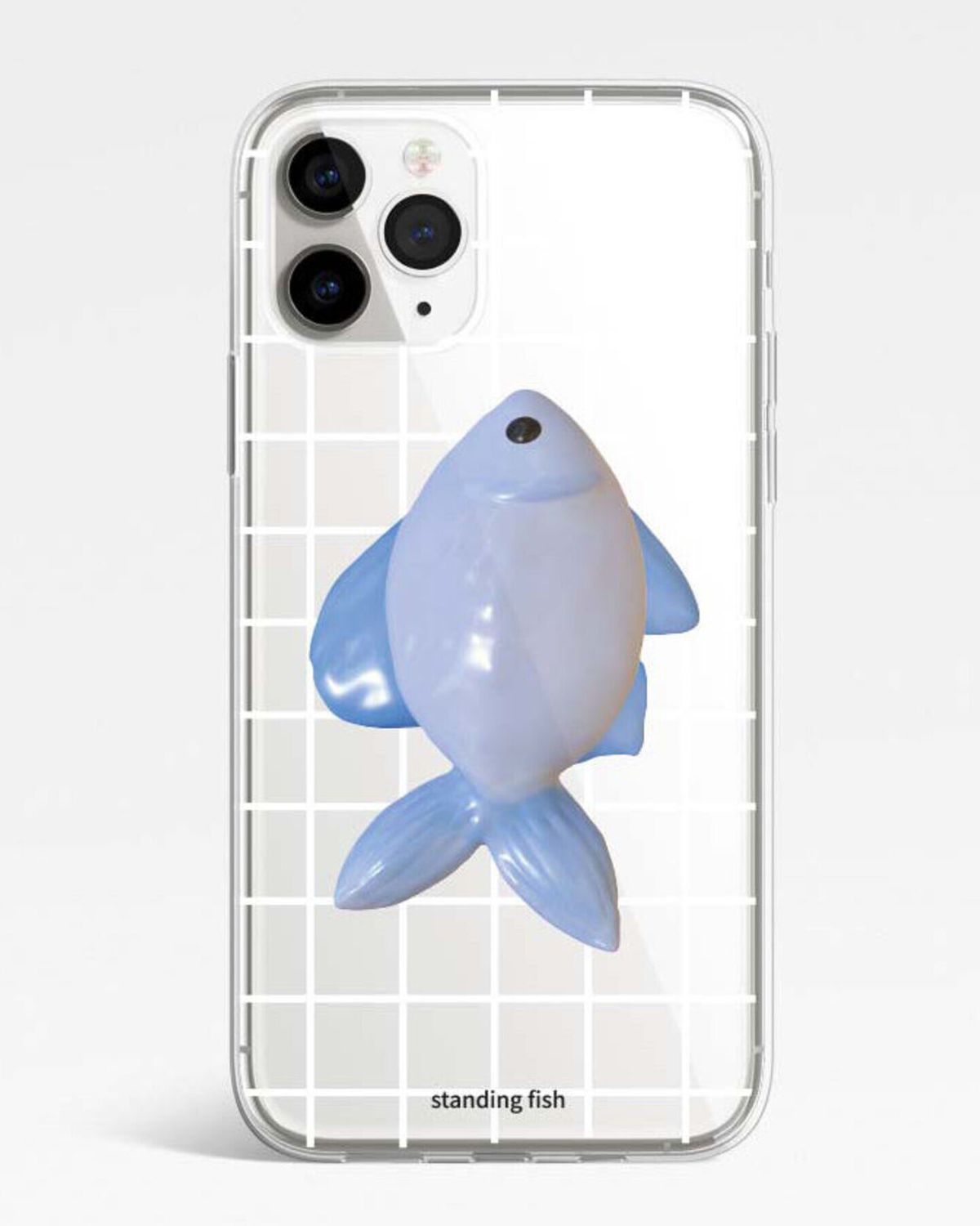 스탠딩피쉬(STANDINGFISH) [+갤럭시 26시리즈] 물고기 체크 폰케이스