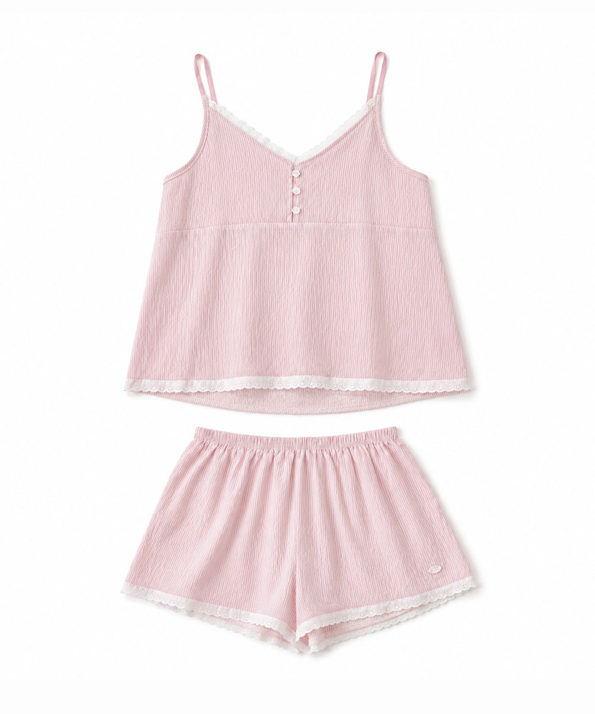 핑크파인애플(PINK PINEAPPLE) SWEET DREAM LACE PAJAMA SET_PINK