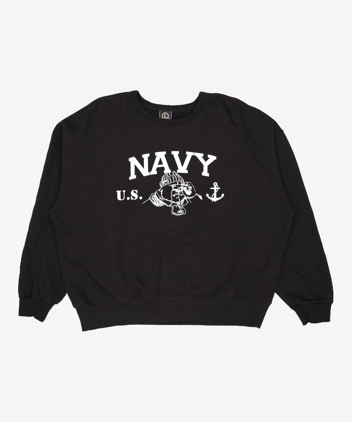 프리즘웍스(FRIZMWORKS) NAVY GRIZZLY SWEATSHIRT _ BLACK L