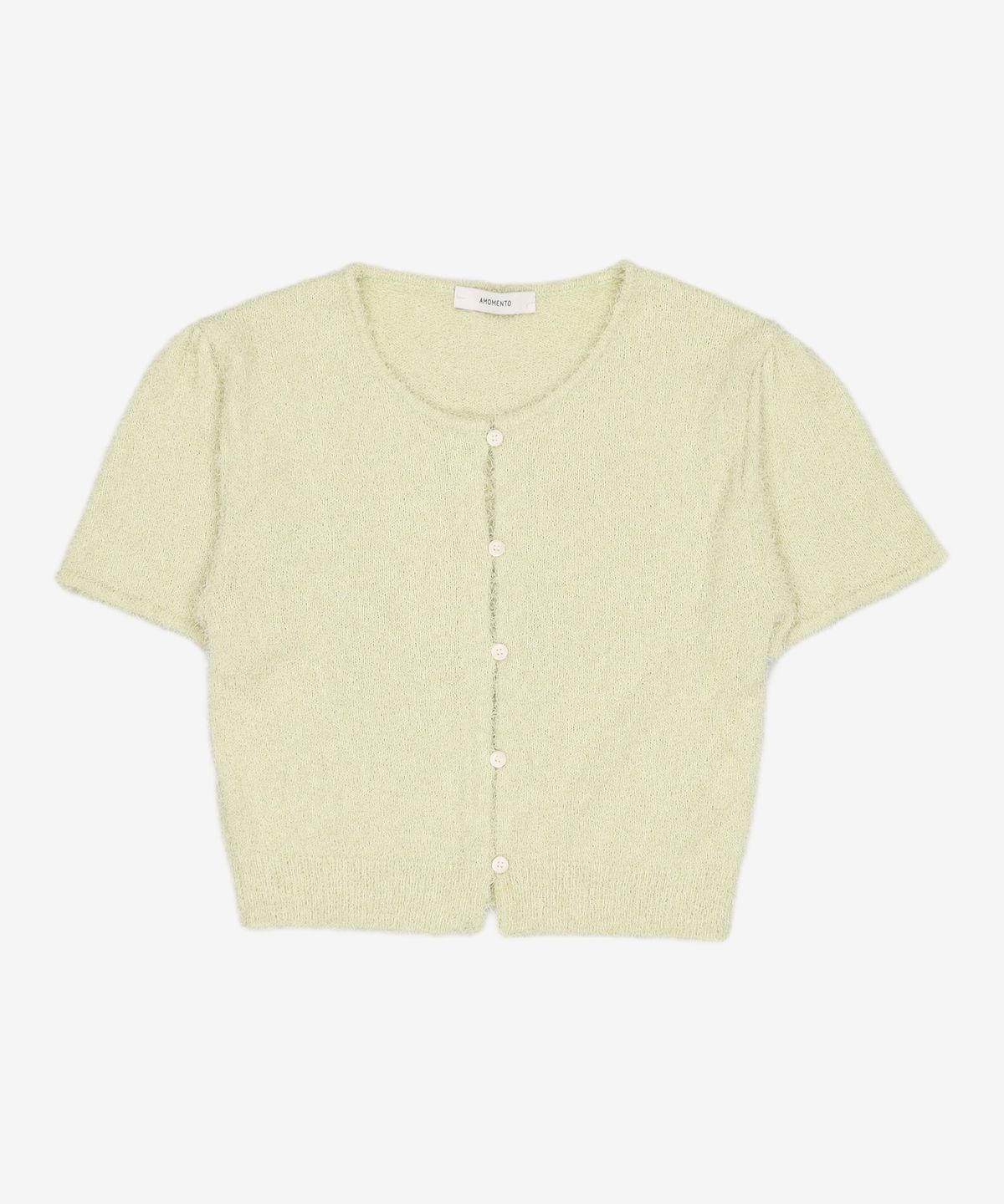 아모멘토(AMOMENTO) FANCY BALLOON CARDIGAN_LIME 0