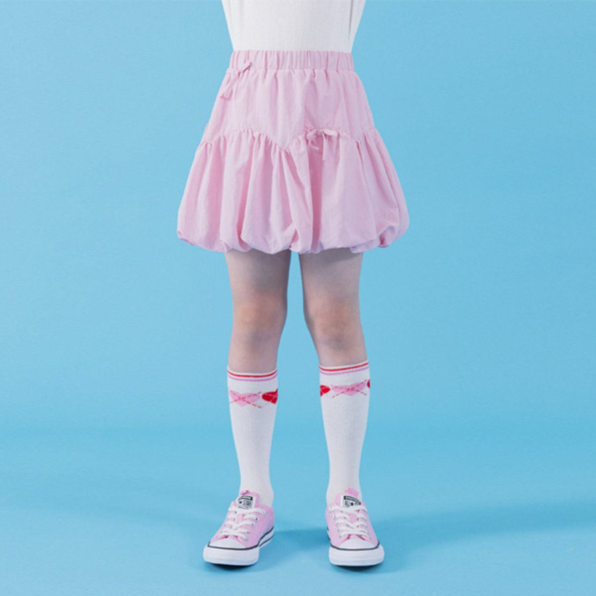 아이러브제이(I LOVE J) 셀리언 우븐 벌룬 스커트 JXFSK08