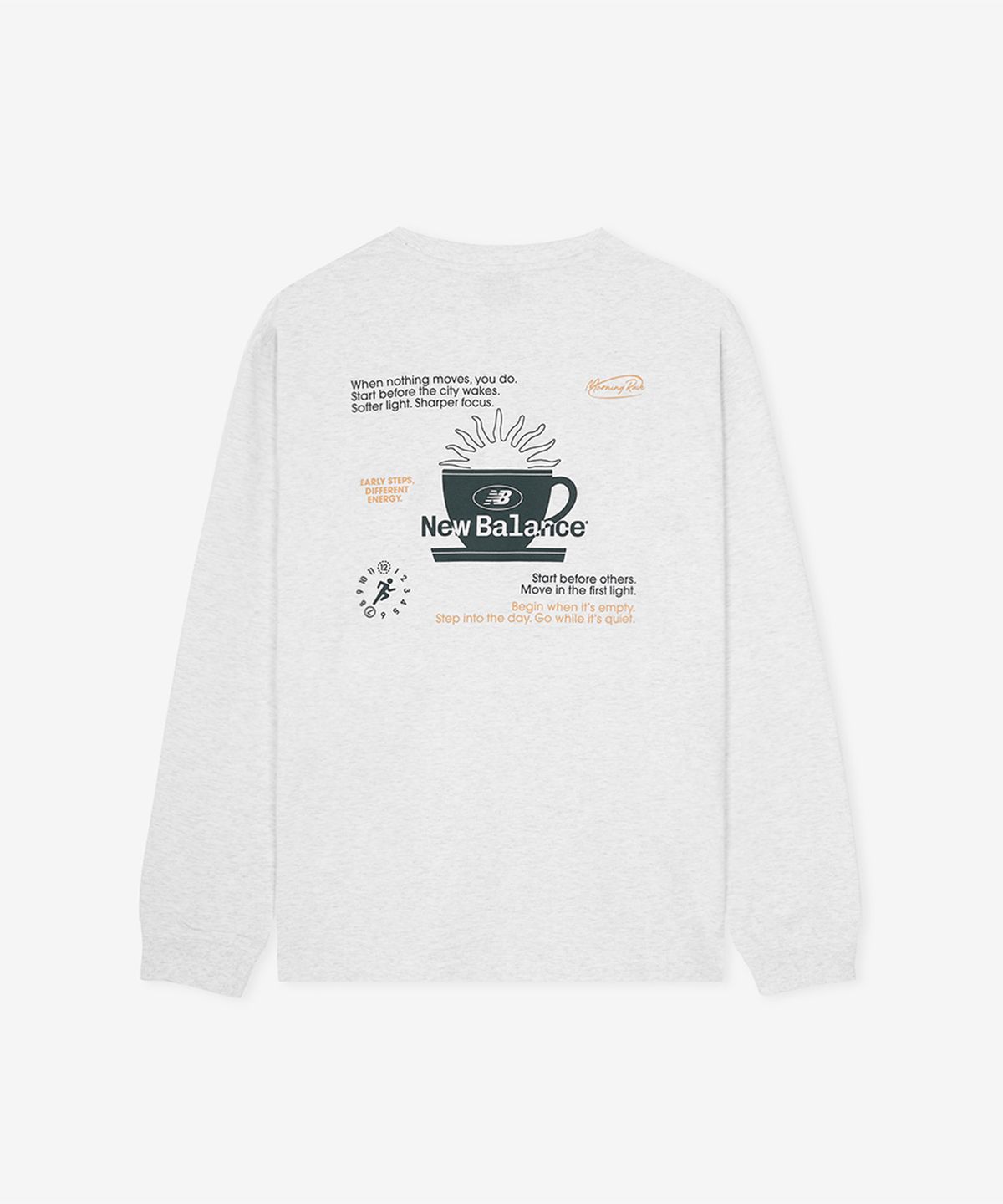 뉴발란스(NEW BALANCE) NBNDG31853 / UNI 모닝레이브 긴팔티 (A/GRAY)