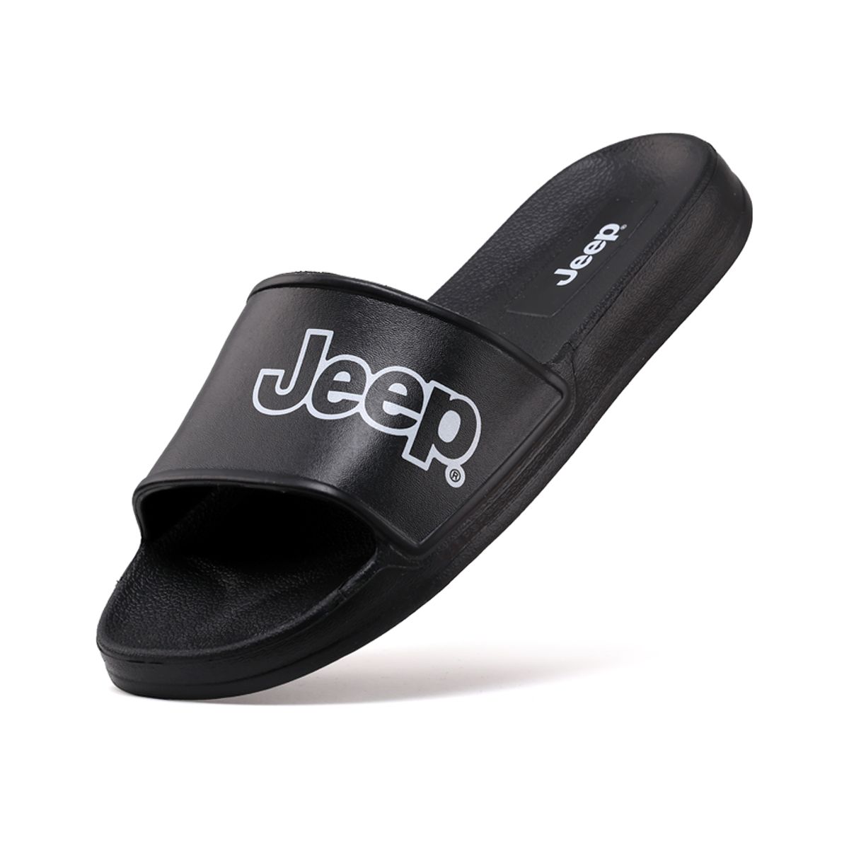 지프 슈즈(JEEP SHOES) 아웃라인 슬리퍼 [블랙]