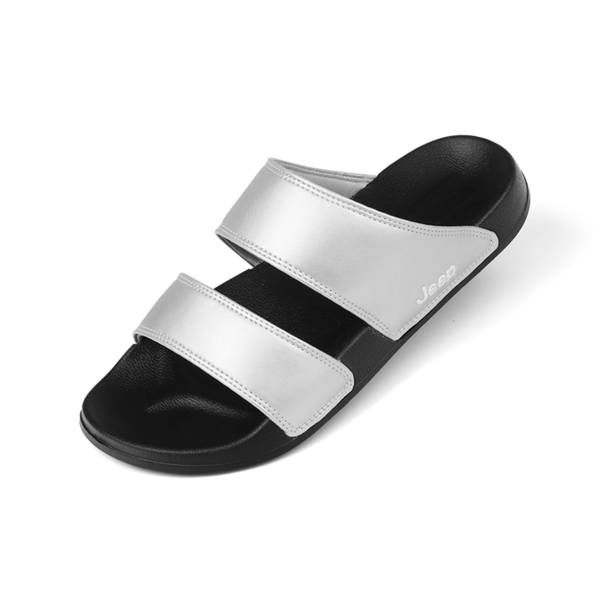 지프 슈즈(JEEP SHOES) 엠블럼 슬리퍼 [실버]