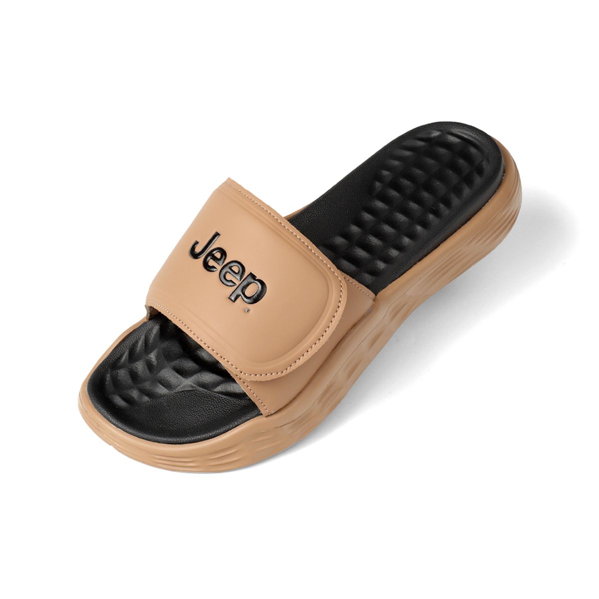지프 슈즈(JEEP SHOES) 라운드 쿠션 슬리퍼 [베이지]