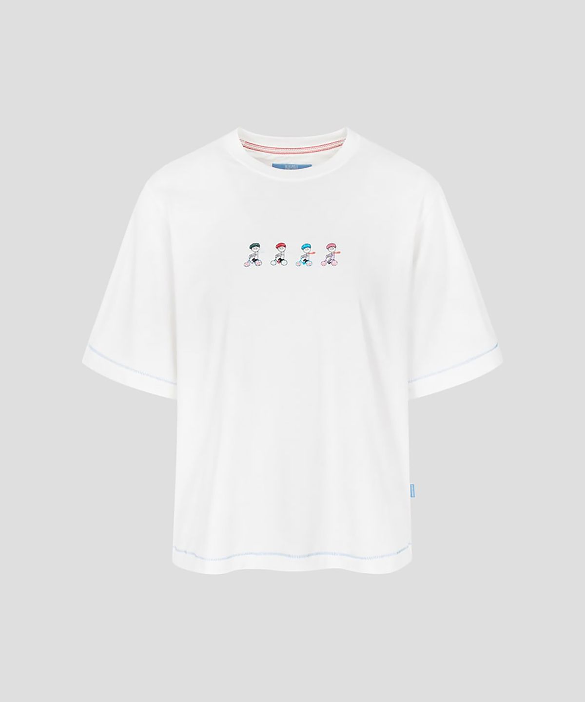 빈폴 레이디스(BEANPOLE LADIES) [정희기] 자전거 아트웍 반소매 티셔츠  아이보리 (BF6742K010)