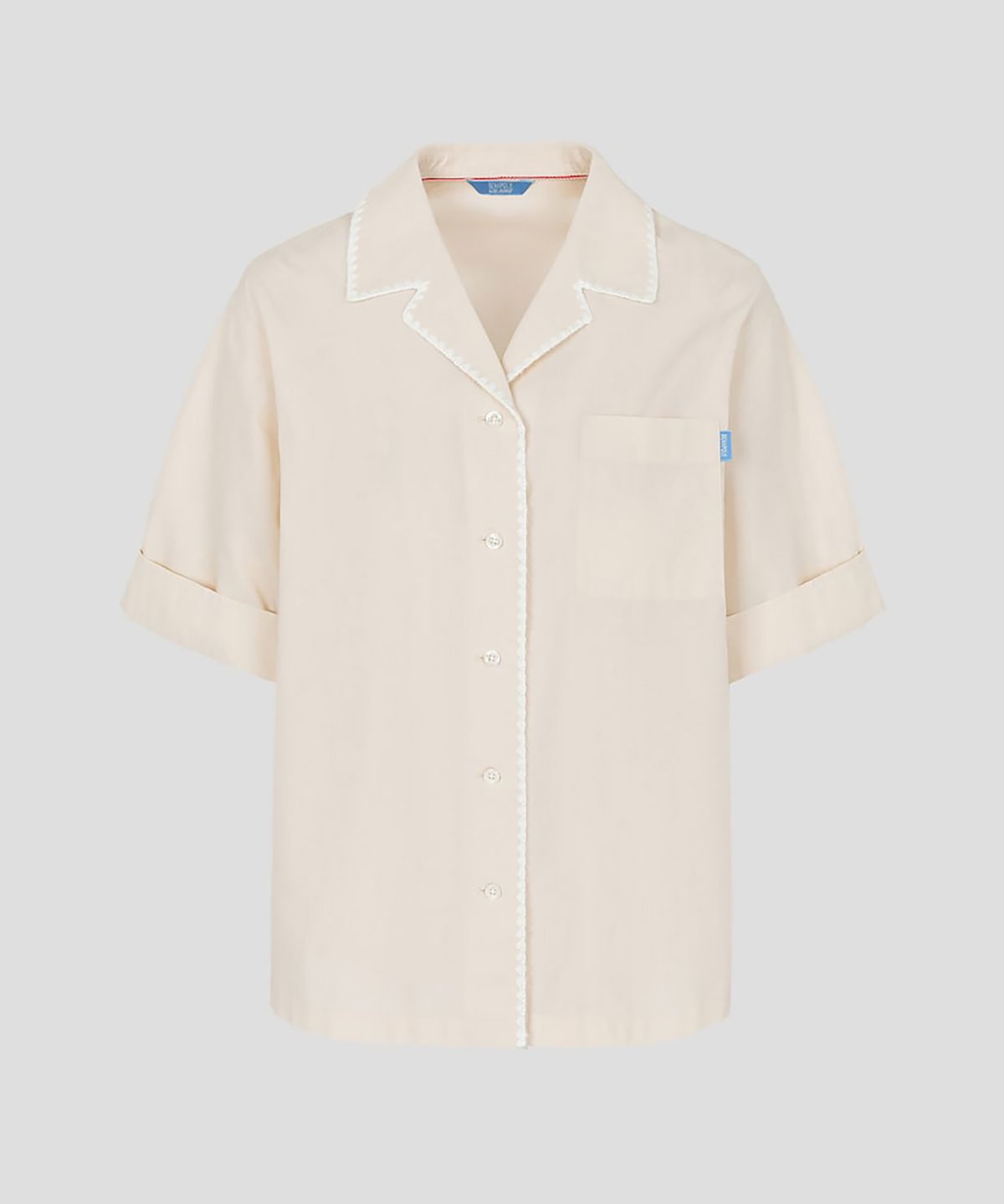 빈폴 레이디스(BEANPOLE LADIES) [정희기] 오픈칼라 반소매 셔츠  옐로우 (BF6765K02E)