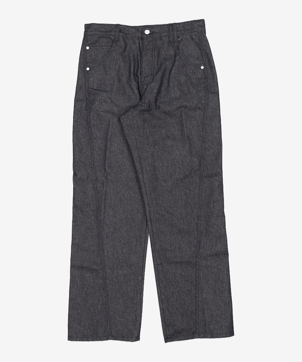 데케트(DECET) Curved Wide Jeans DCPT033CPBlack2 30