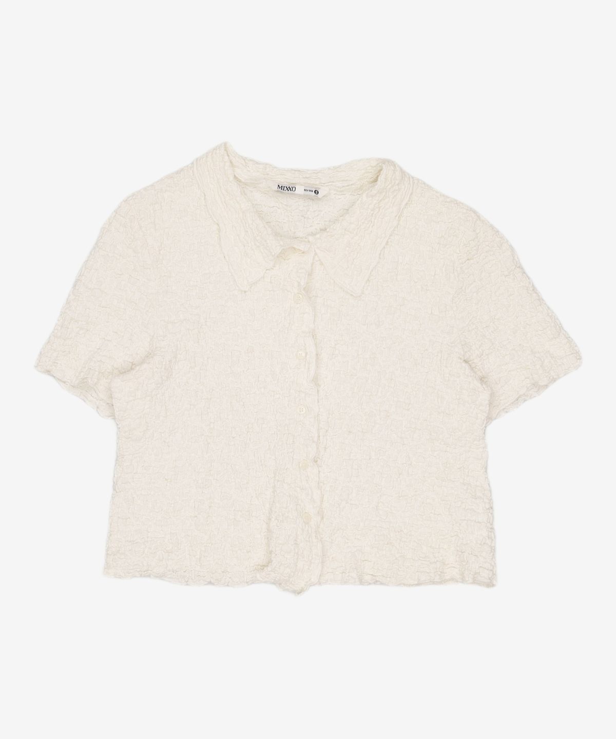 미쏘(MIXXO) 조직감 소재 블라우스 MIWBWB821C S