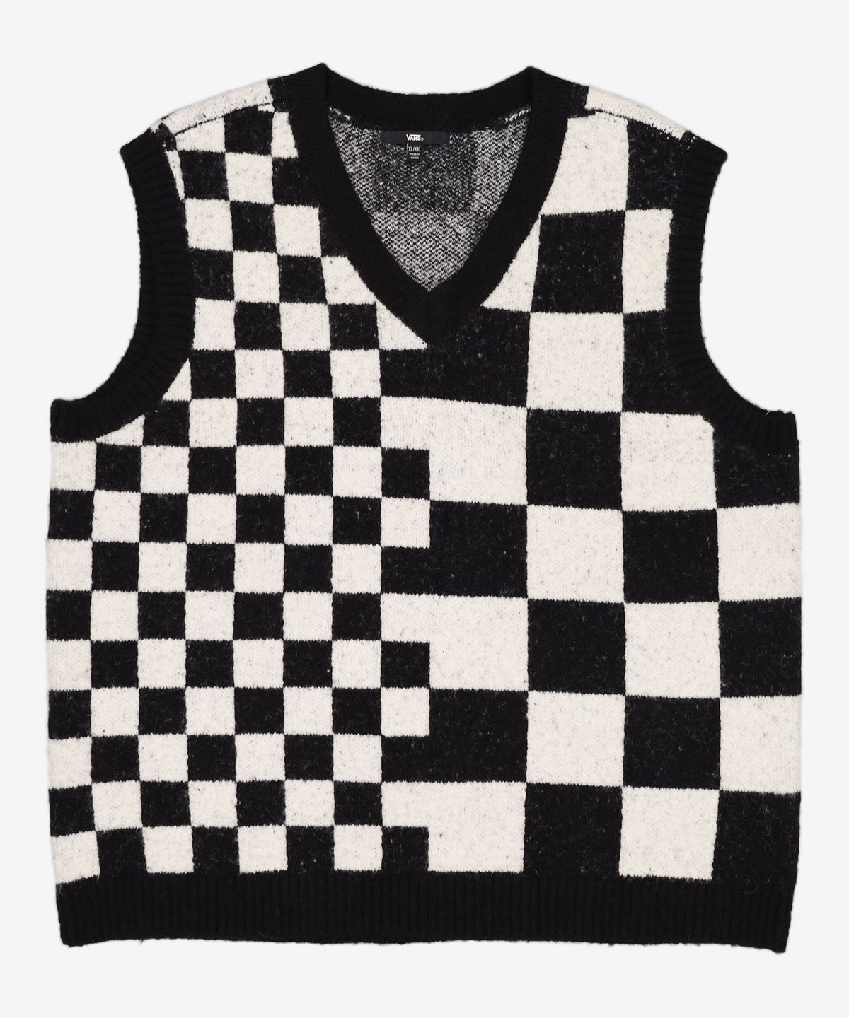 반스(VANS) 코트야드 체커 스웨터 베스트 - 마쉬멜로우 / VN000F6WFS81 XL