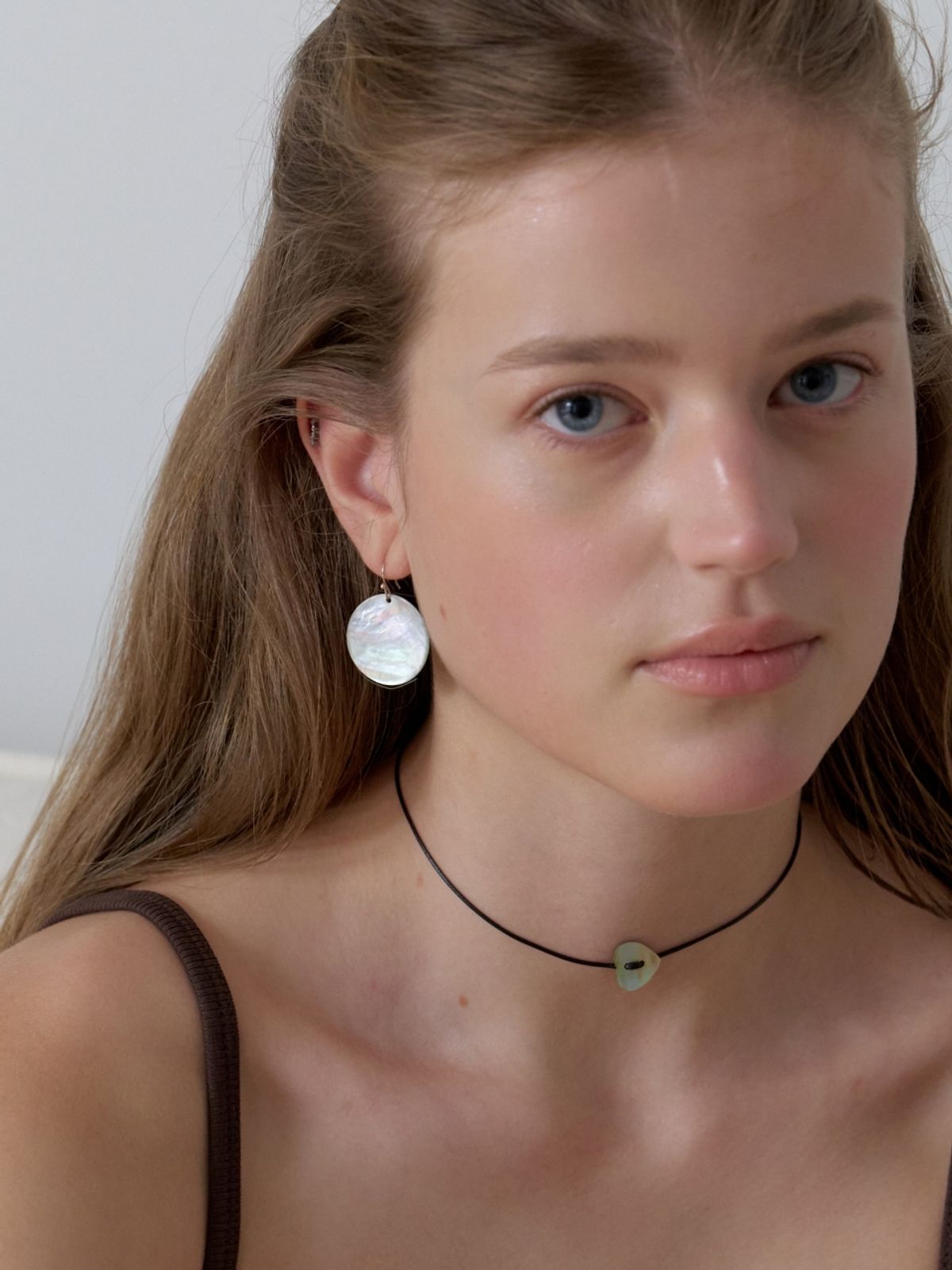 러브미몬스터(LOVE ME MONSTER) [Silver] Moon Pearl Earrings (L262MER010)