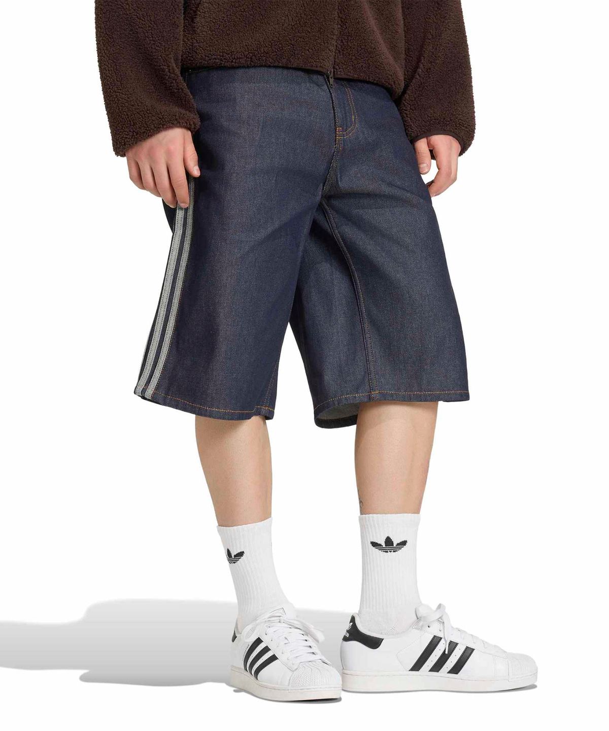아디다스(ADIDAS) 파이어버드 조츠 미드라이즈 스트레이트 레그 - 인디고데님 / KS6882