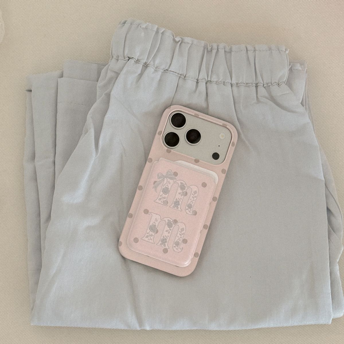 메이드모먼(MADEMOMENT) [mm] rosy lace 디자인 [맥세이프 카드슬롯]