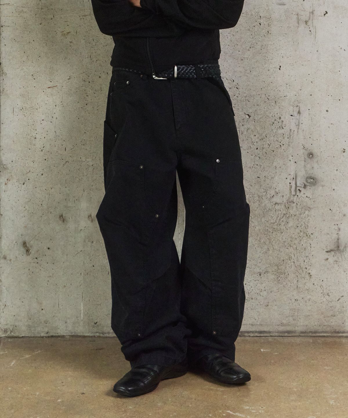 9999아카이브(9999ARCHIVE) Vintage Rugged Grain Double-Knee Pants