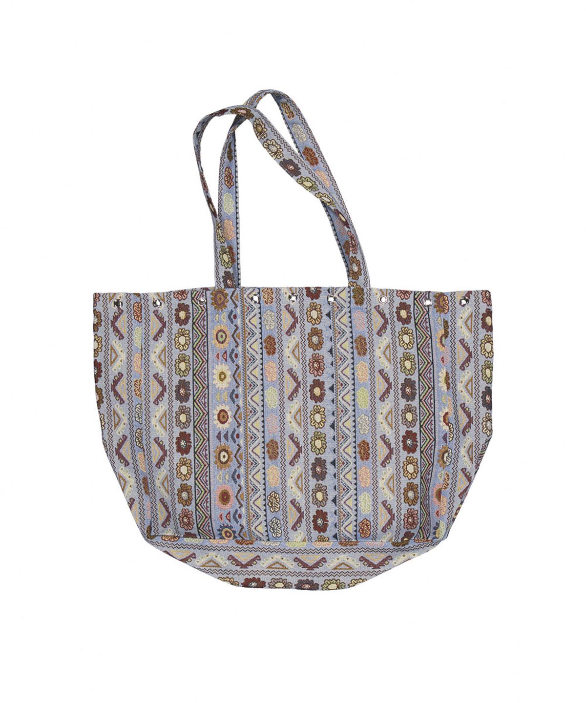 프리퍼프리퍼(PREFERPREFER) Jacquard Eyelet Big Bag (Sky Blue)