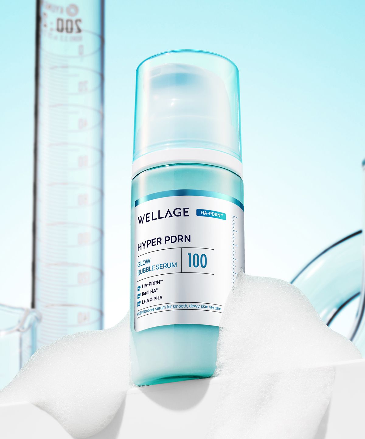 웰라쥬(WELLAGE) 하이퍼 PDRN 글로우 버블 세럼 90ml