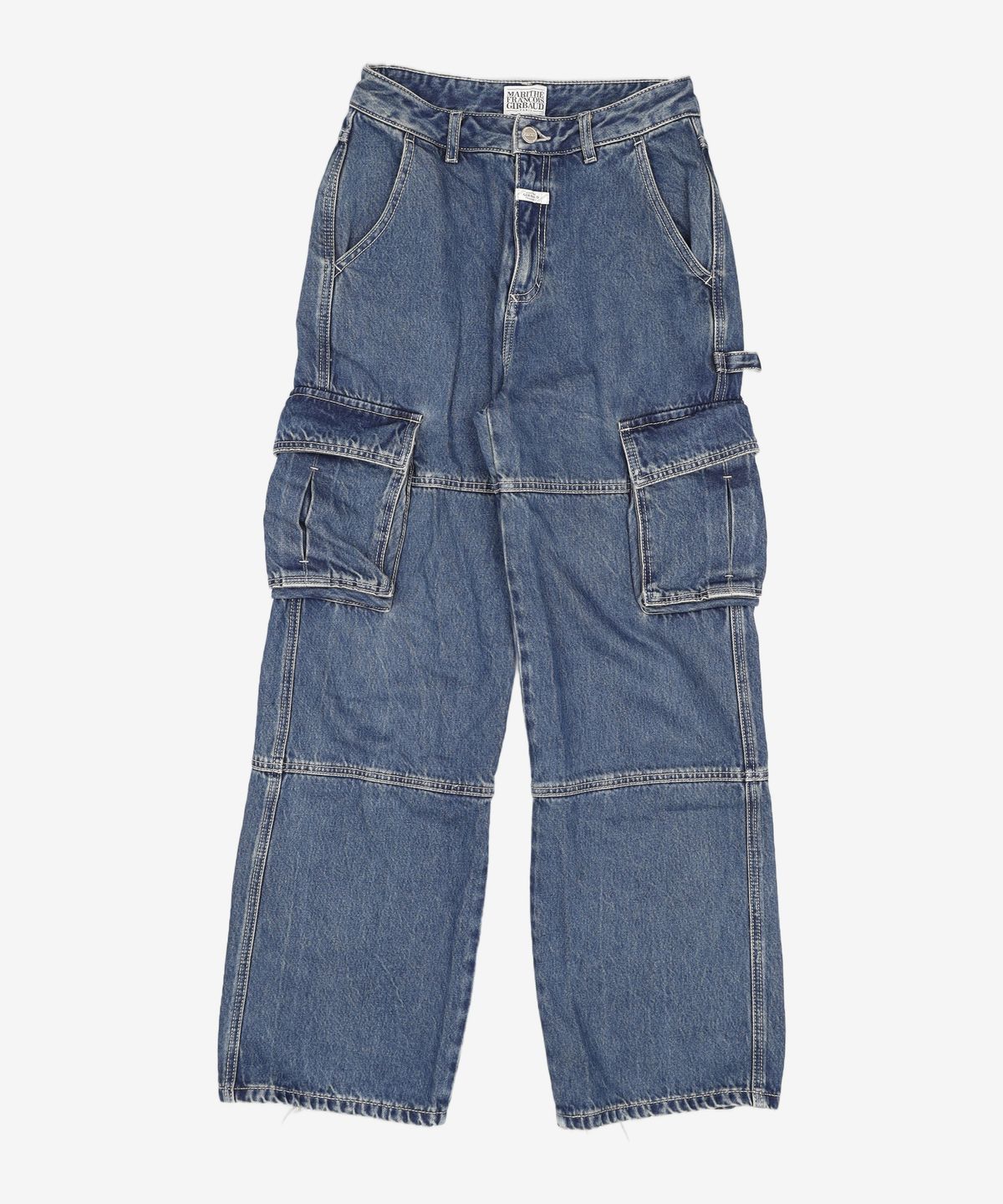 마리떼 프랑소와 저버(MARITHÉ + FRANҪOIS GIRBAUD) W CARGO DENIM PANTS dark blue 27