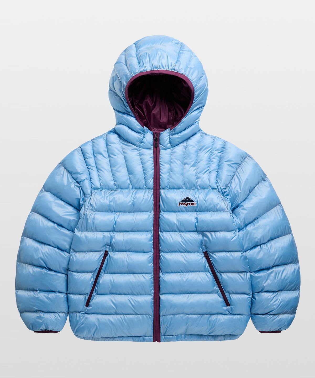잔스포츠(JANSPORT) 베이직 로고 경량 패딩 SKY BLUE