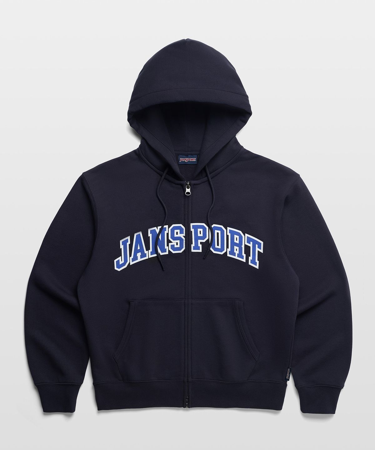 잔스포츠(JANSPORT) 아치로고 후드집업 Navy