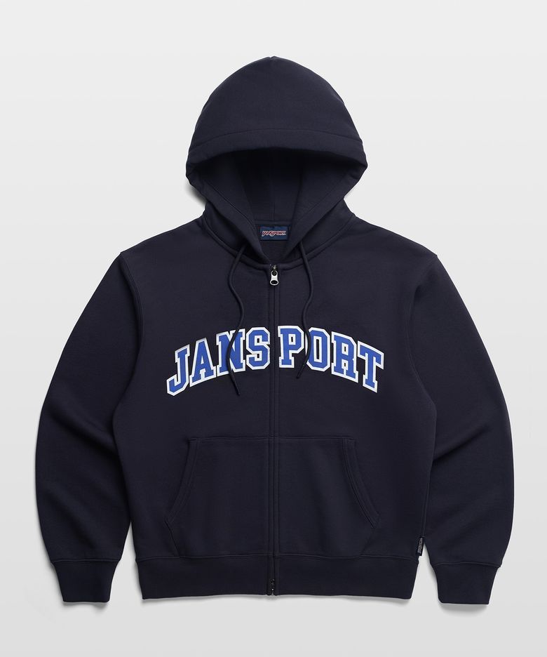 아치로고 후드집업 Navy
