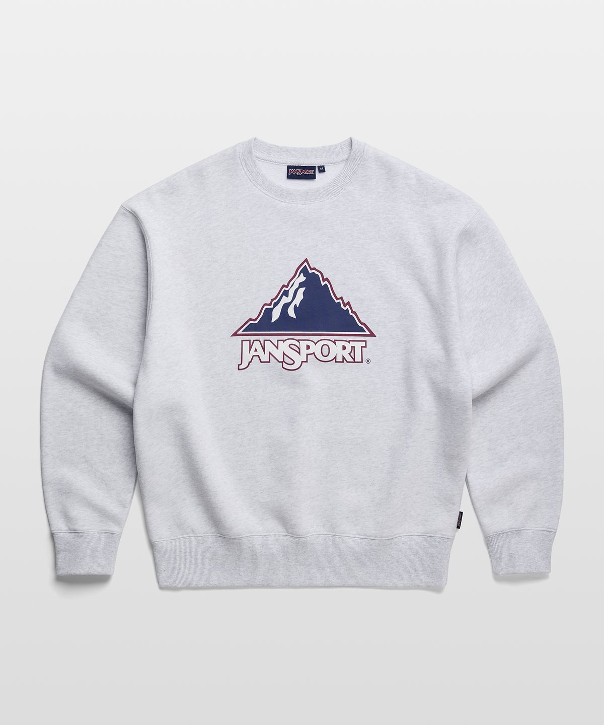 잔스포츠(JANSPORT) 리니어 로고 스웨트 셔츠 MELANGE