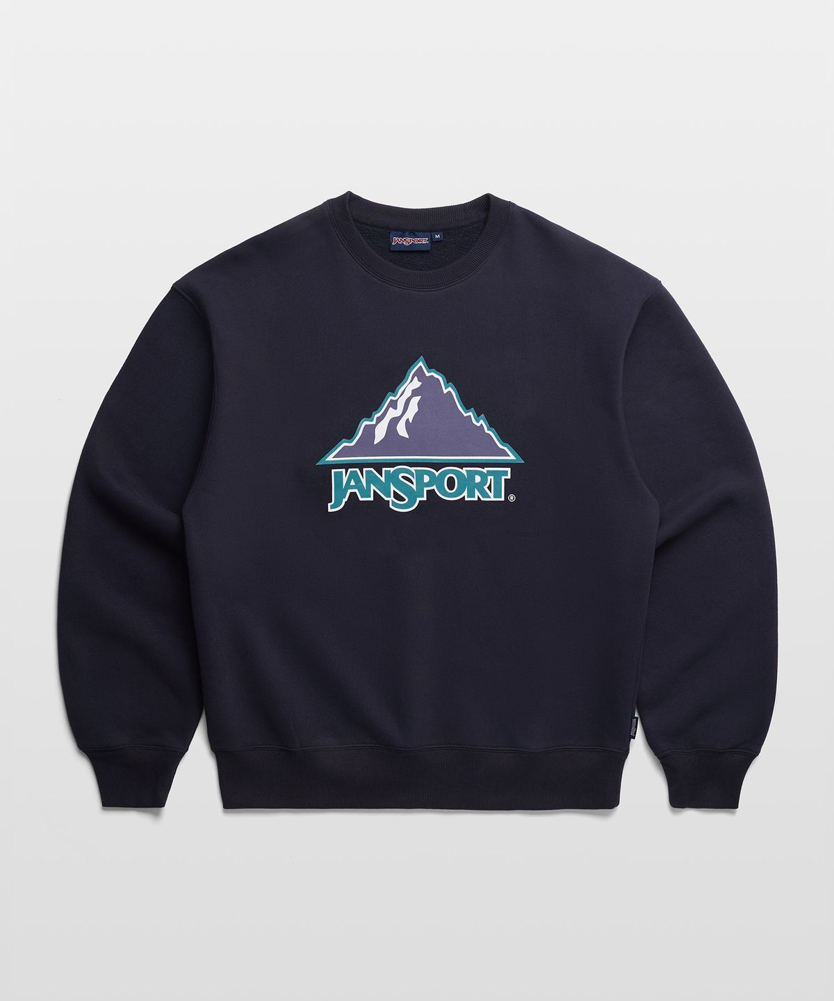잔스포츠(JANSPORT) 리니어 로고 스웨트 셔츠 NAVY