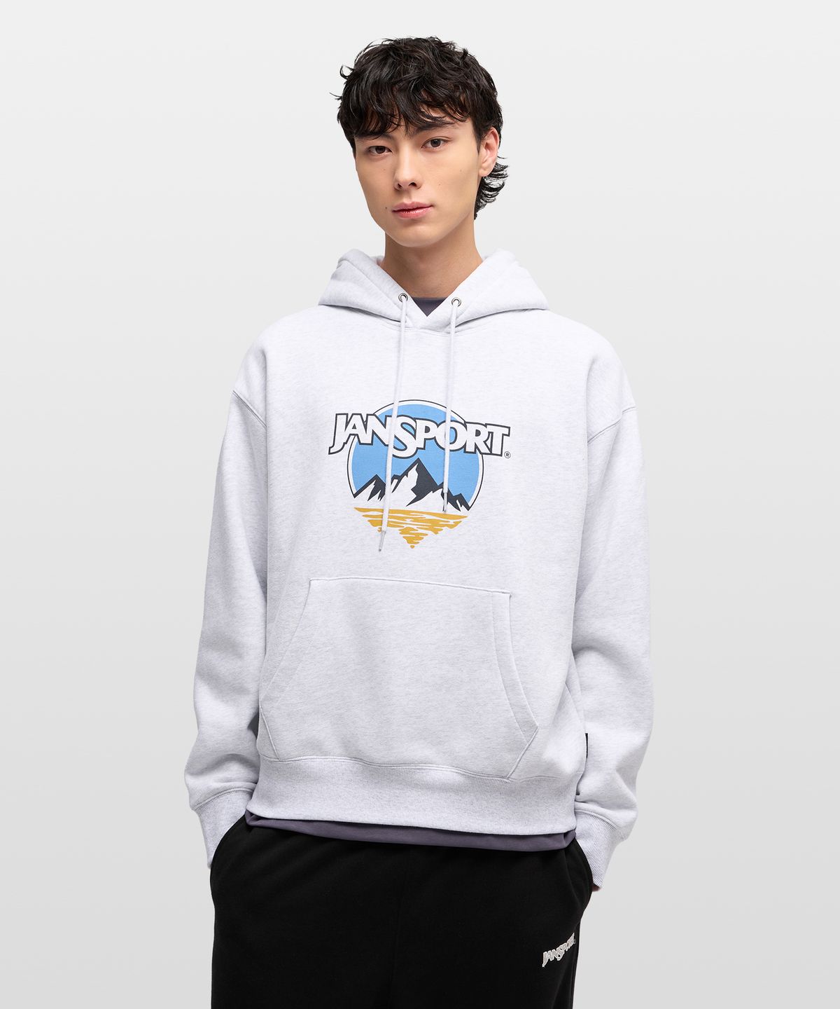 잔스포츠(JANSPORT) 리니어 마운틴 후디 MELANGE