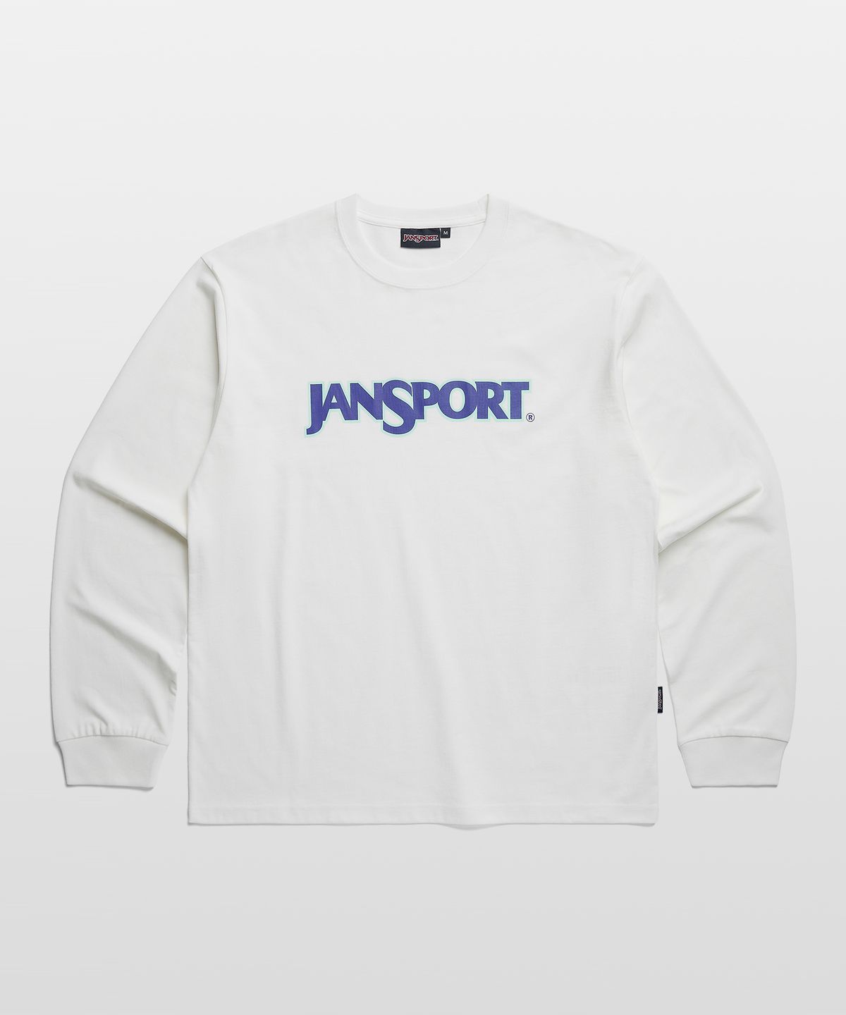 잔스포츠(JANSPORT) 베이직 로고 롱슬리브 White