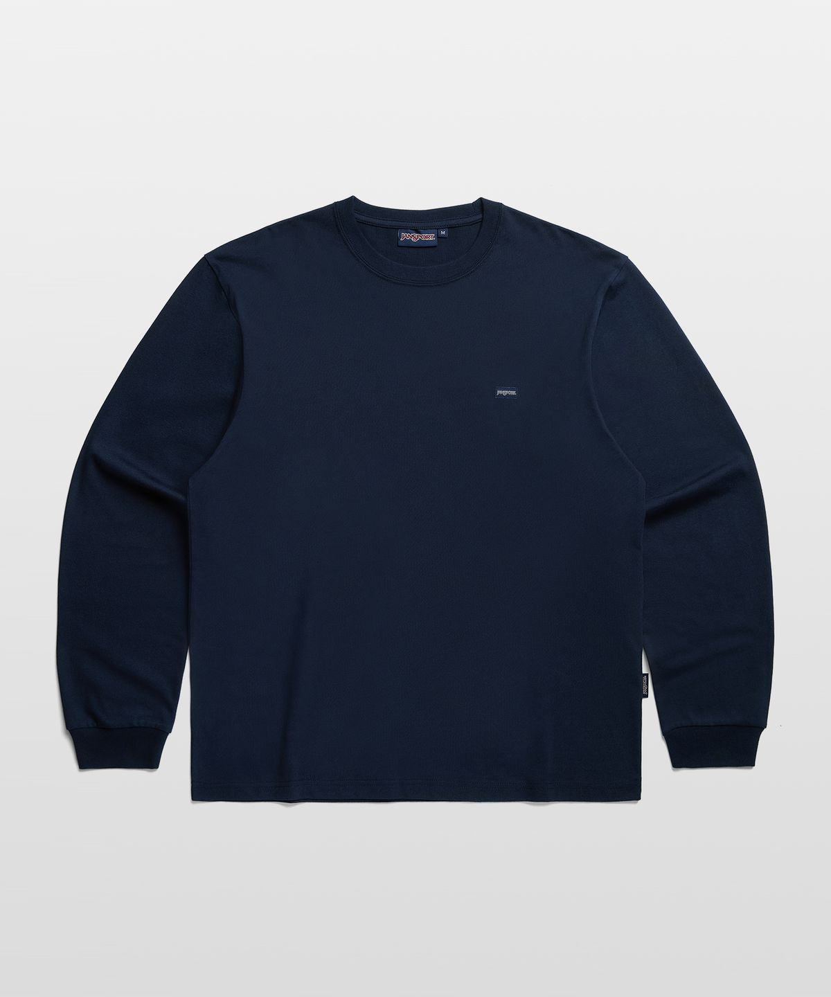 잔스포츠(JANSPORT) 박스 로고 롱슬리브 NAVY