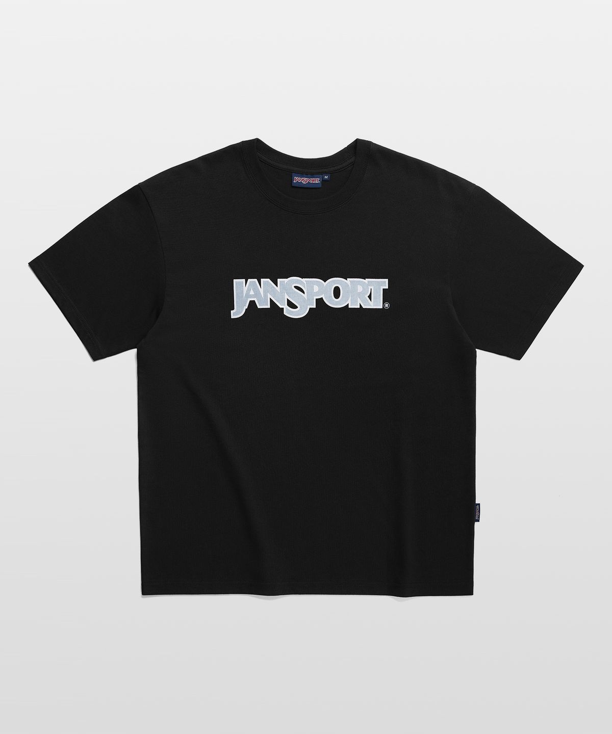 잔스포츠(JANSPORT) 베이직 로고 티셔츠 BLACK