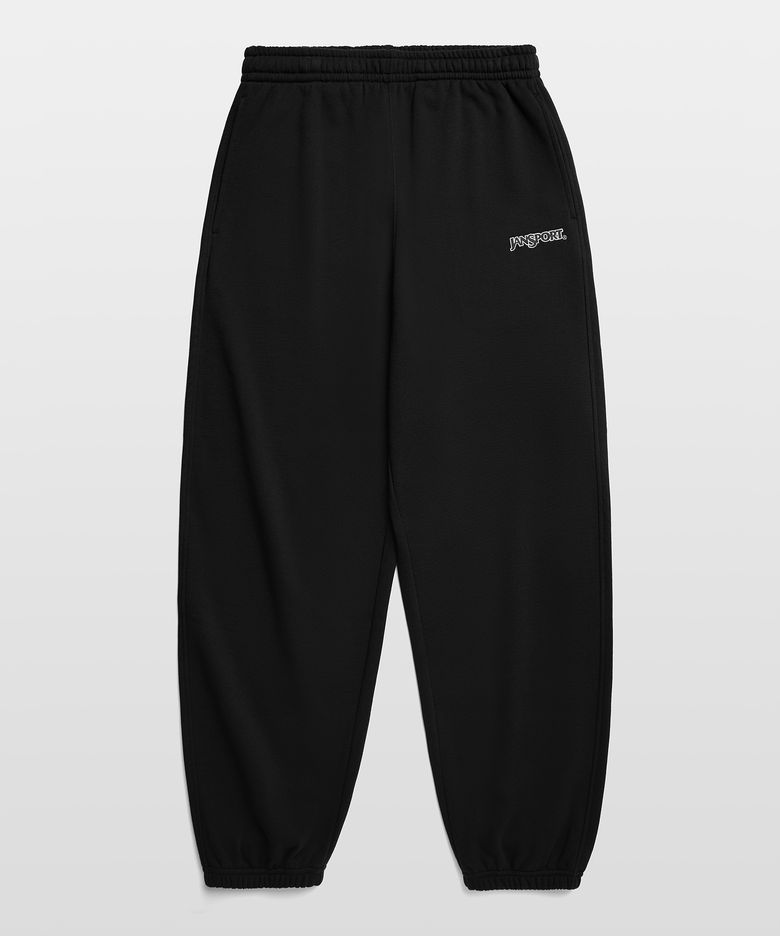 베이직 로고 스웨트 팬츠 BLACK