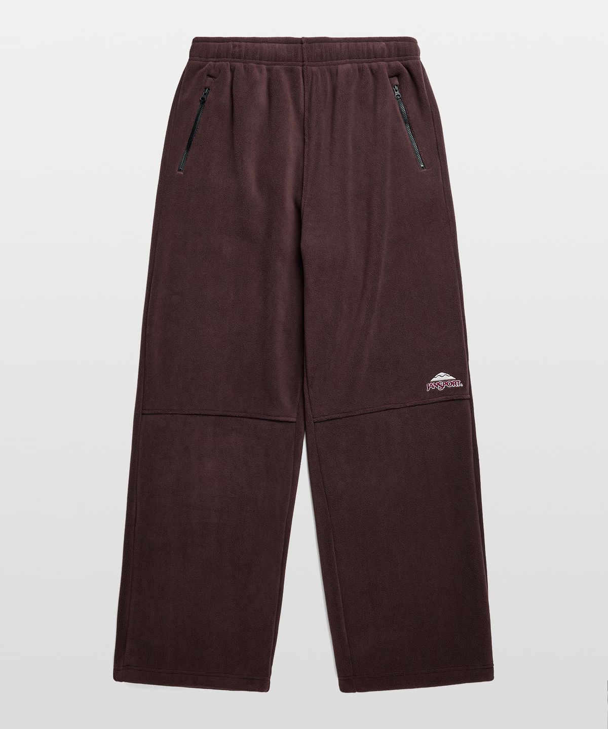 잔스포츠(JANSPORT) 로고 플리스 팬츠 BROWN