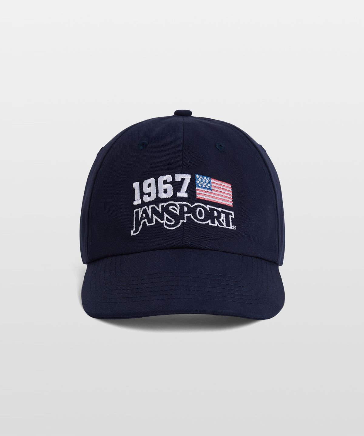 잔스포츠(JANSPORT) 그래픽 로고 캡 NAVY