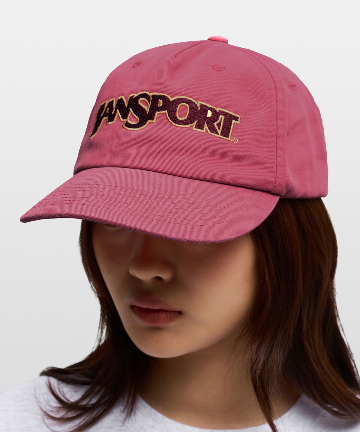 잔스포츠(JANSPORT) 베이직 로고 캡 PINK