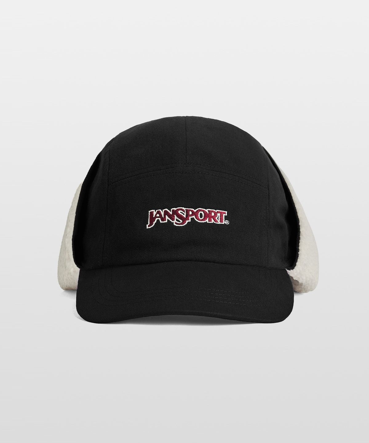 잔스포츠(JANSPORT) 베이직 로고 이어머프 캡 BLACK