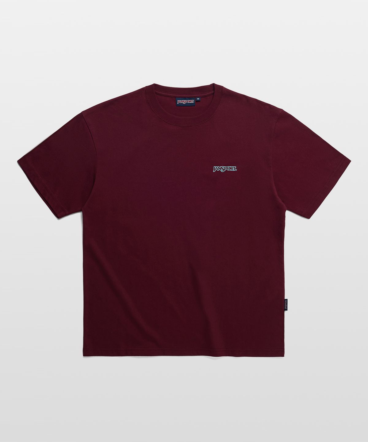 잔스포츠(JANSPORT) 시티 로고 티셔츠 BURGUNDY