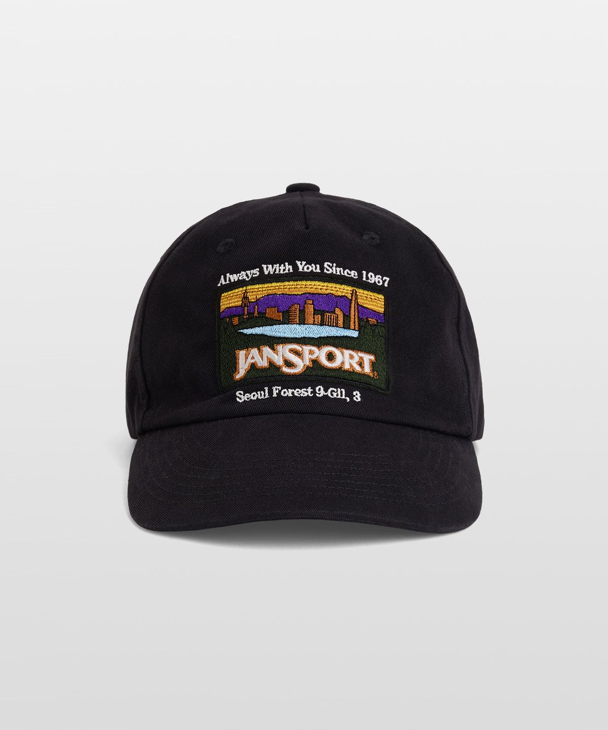 잔스포츠(JANSPORT) 시티 로고 캡 Black