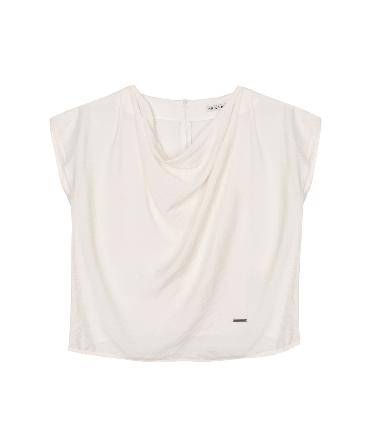 닉앤니콜(NICK&NICOLE) DRAPE NECK BLOUSE_CREAM