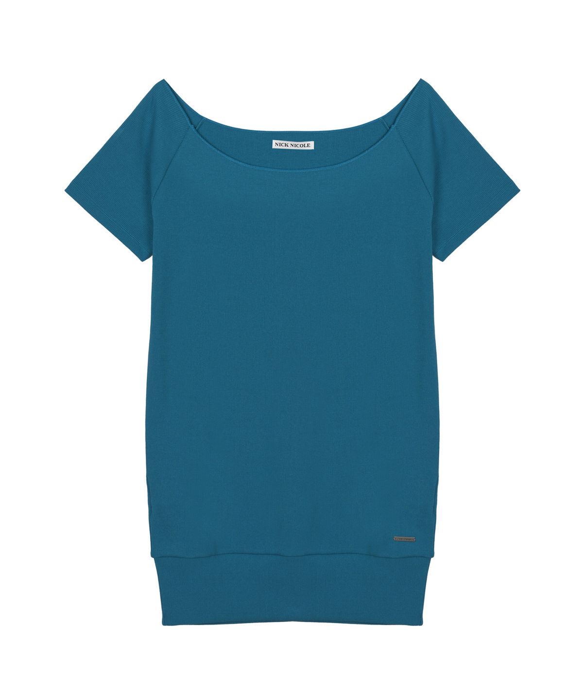 닉앤니콜(NICK&NICOLE) RAGLAN BOAT NECK KNIT_BLUE