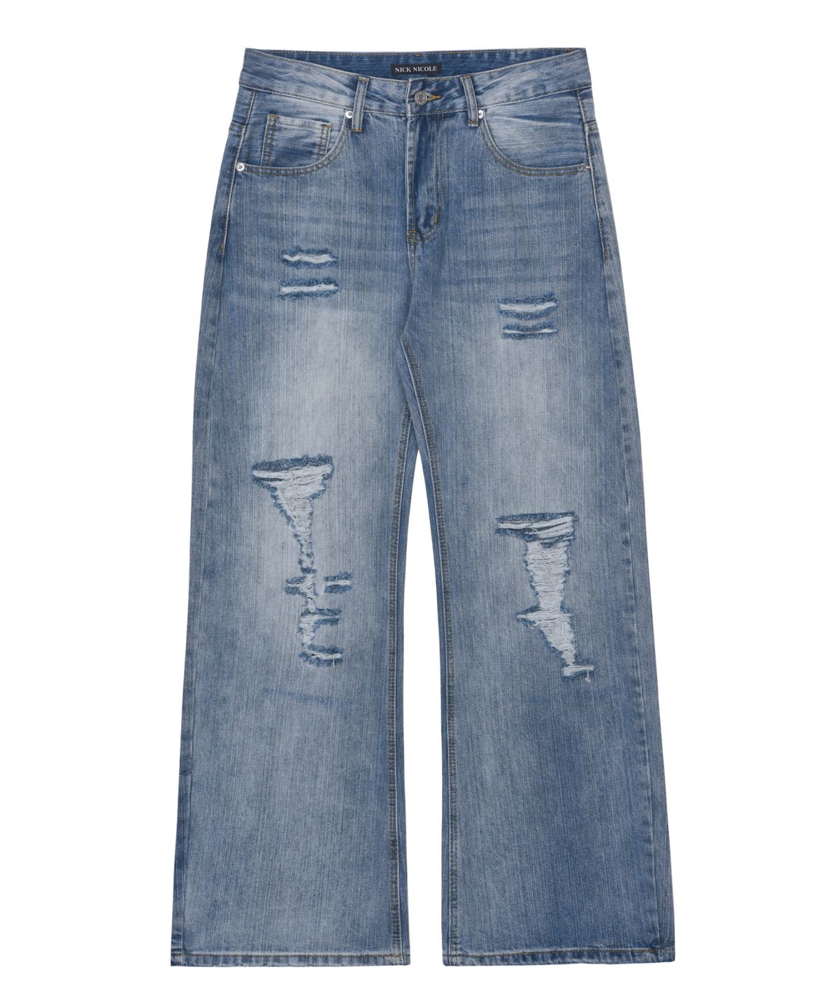 닉앤니콜(NICK&NICOLE) VINTAGE DISTRESSED DENIM PANTS_BLUE