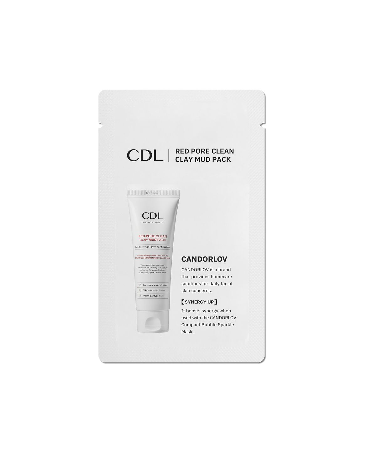 칸도럽(CANDORLOV) 레드 포어 클린 클레이 머드 팩 5ml