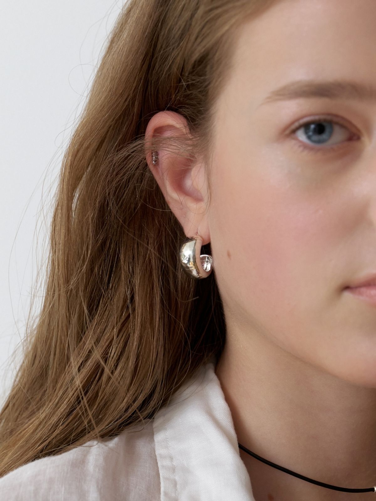 러브미몬스터(LOVE ME MONSTER) Bold Rough Earrings (L262MER050)