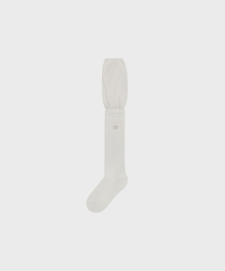 W 셔링 오버 니삭스 (White)