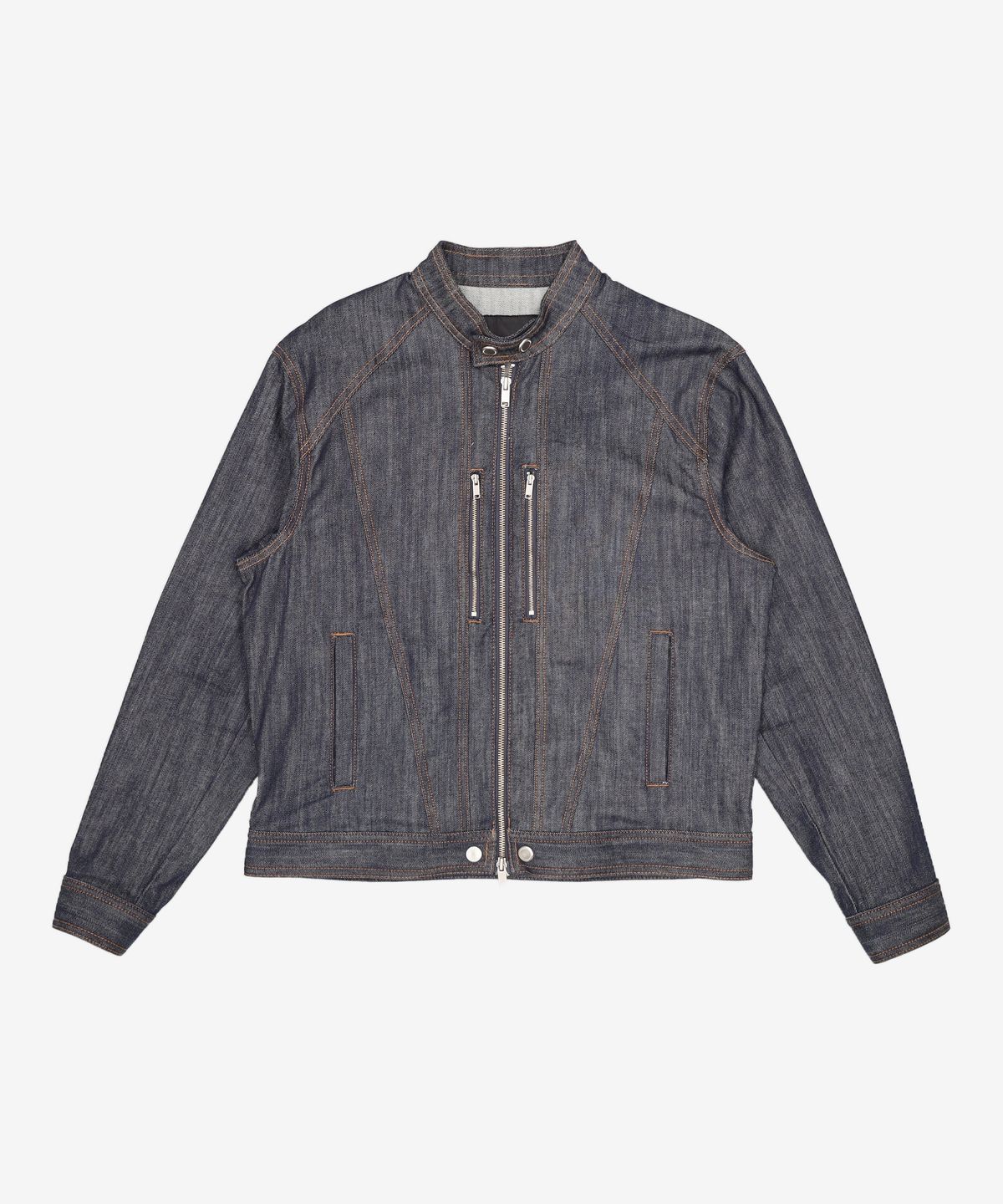 피스워커(PIECE WORKER) Terso Raw Indigo Biker Jacket L