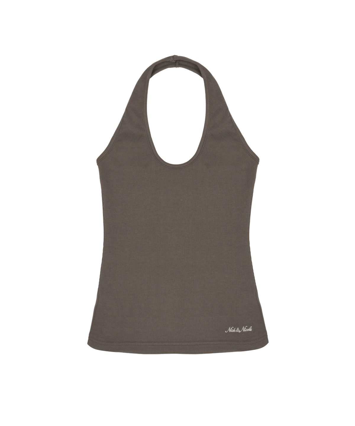 닉앤니콜(NICK&NICOLE) ESSENTIAL HALTER TOP_BROWN