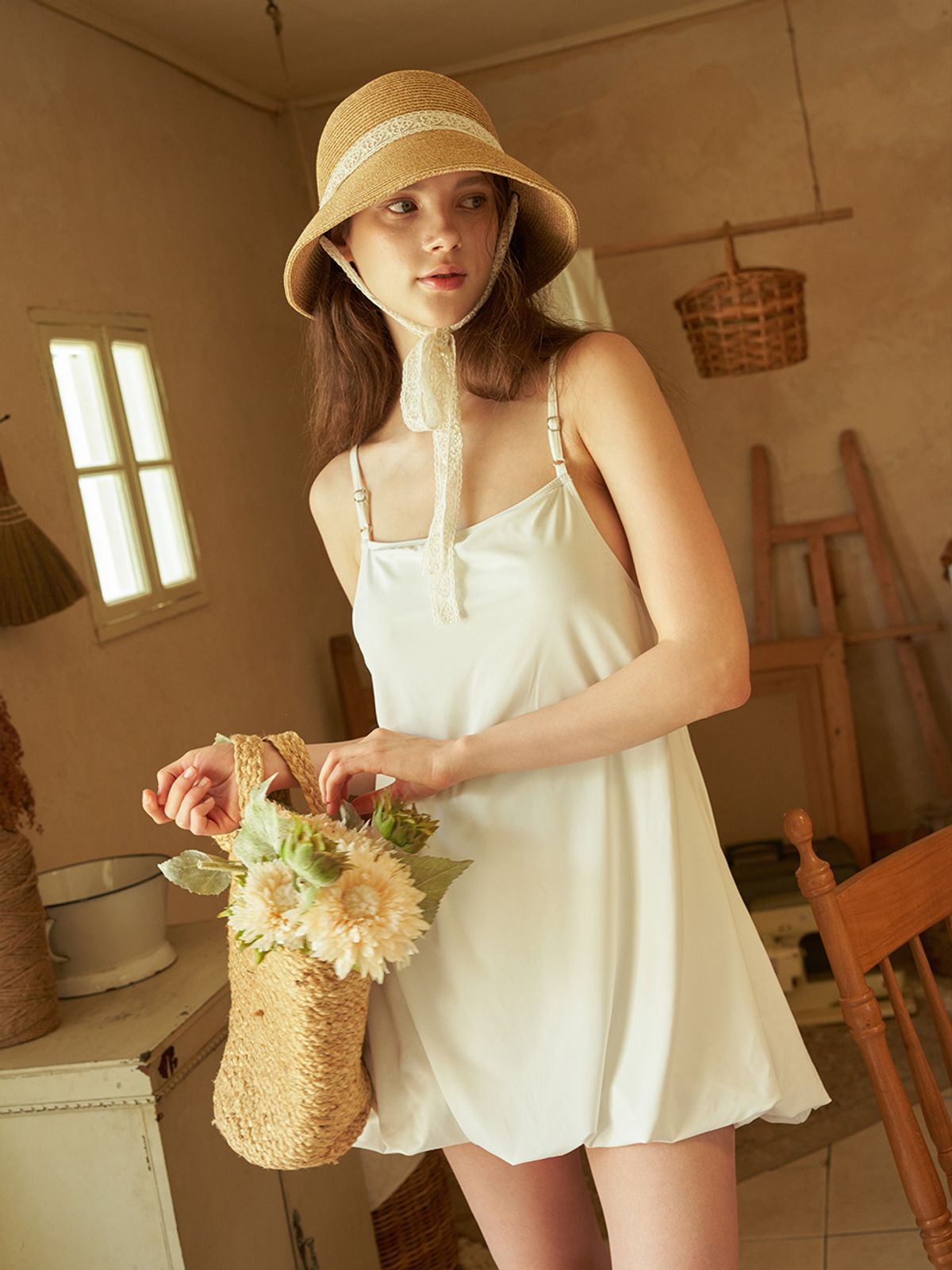 플로리다티켓(FLORIDA TICKET) white dress ops