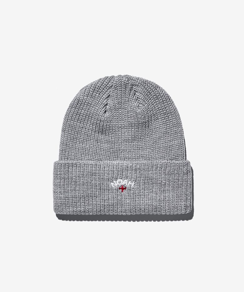 (U) 코어 로고 비니 헤더 그레이 CORE LOGO BEANIE HEATHER GREY