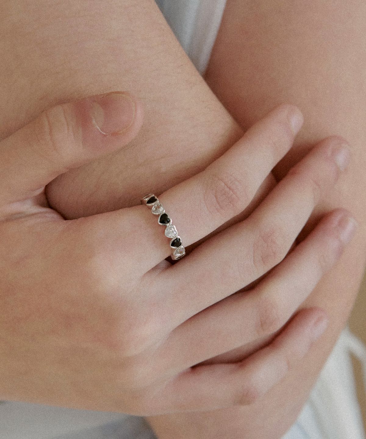 세인트스코트런던(ST.SCOTT LONDON) Heart Mix Stone Ring / STJ-RB1207WG