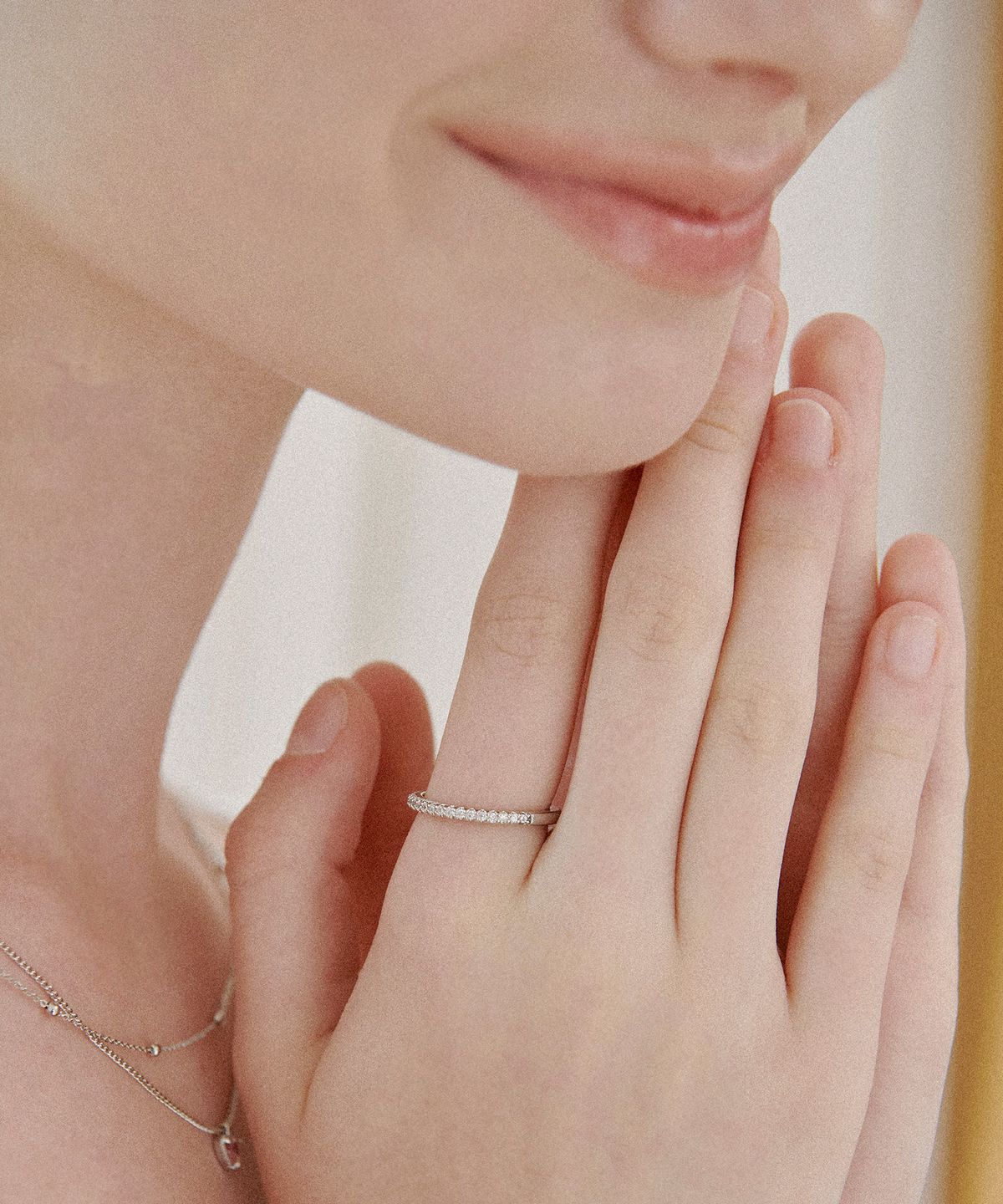 세인트스코트런던(ST.SCOTT LONDON) Cubic Round Open Ring /STJ-RB1203WG