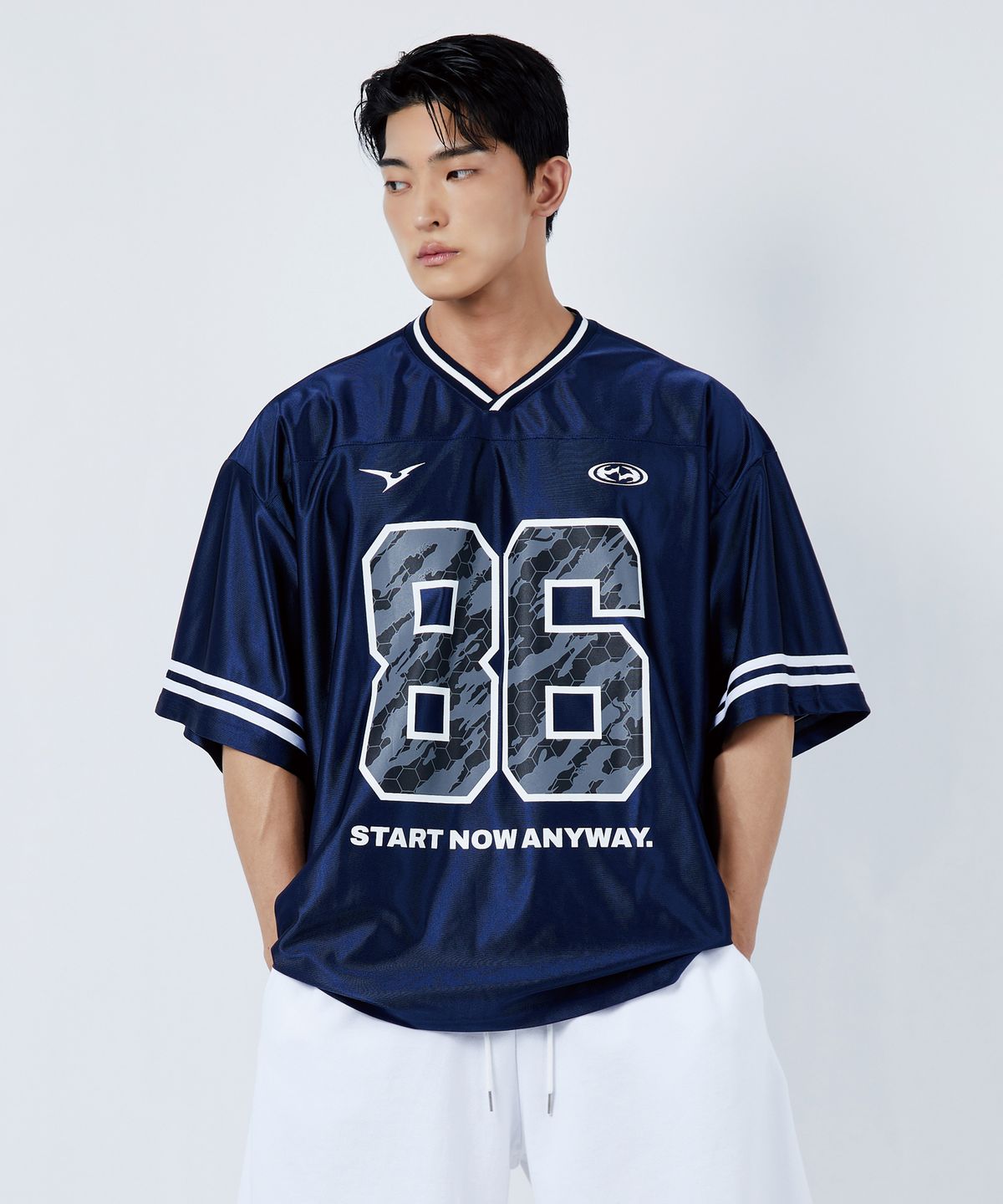 베트랙트(BATTRACT) 카모 그래픽 86 트랙라인 럭비 저지 [NAVY]
